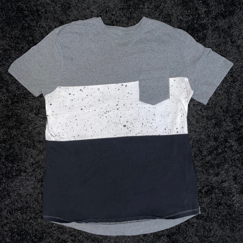 Grey/White/ Black Splatter rue21 Crewneck